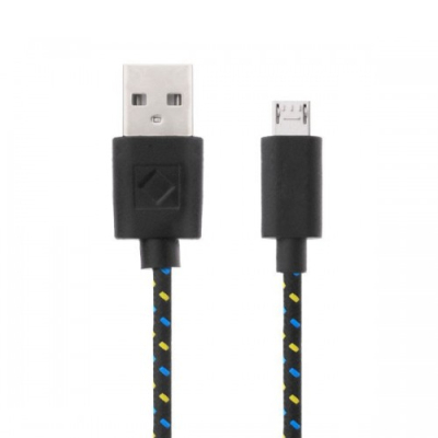 Nylon micro USB kabel 2 meter