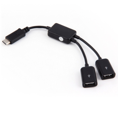 USB-C 3.1 naar duo USB 2.0 adapter