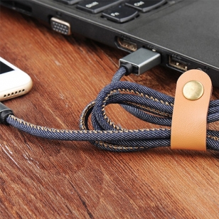 Jeans Lightning kabel 3 meter blauw