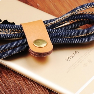 Jeans Lightning kabel 3 meter blauw