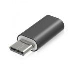 Lightning naar USB-C adapter zwart