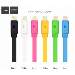 Hoco Bamboo platte Lightning kabel 1 meter