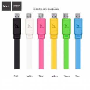 Hoco Bamboo platte micro USB kabel 1 meter