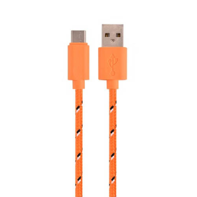 Nylon USB-C kabel 1 meter