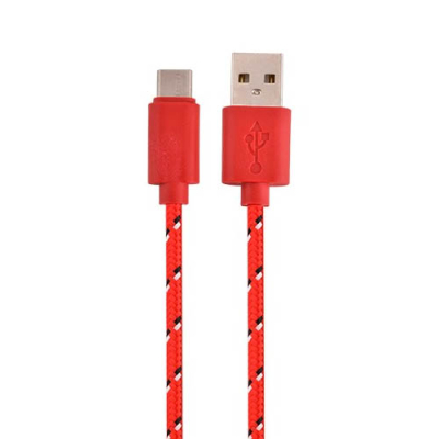 Nylon USB-C kabel 2 meter
