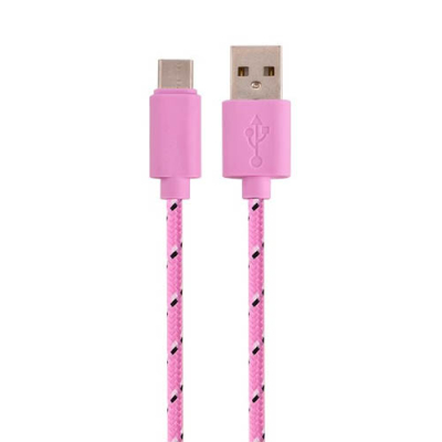 Nylon USB-C kabel 1 meter