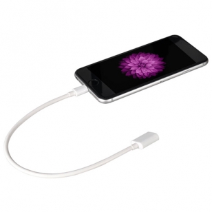 Lightning verlengkabel 30 centimeter male-female