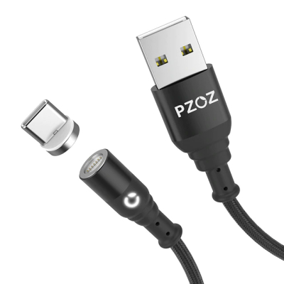 PZOZ USB-C kabel 1 meter met magnetische aansluiting