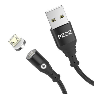 PZOZ micro USB kabel 1 meter met magnetische aansluiting