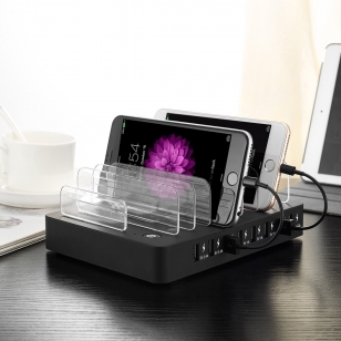 8 USB laadstation hub voor smartphones en tablets QC 3.0 96W