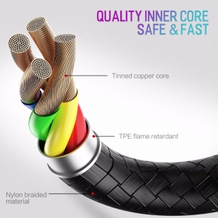 Kuulaa 180º Lightning naar USB kabel 3 meter