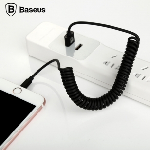 Baseus gekrulde Lightning kabel 1,6 meter zwart