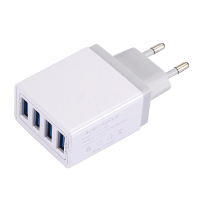 USB adapter met 4 poorten wit