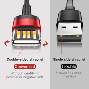 Baseus Lightning kabel 2 meter met omkeerbare USB stekker