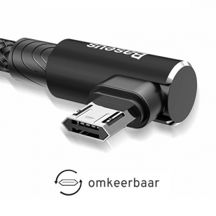 Baseus haakse omkeerbare micro USB kabel 2 meter
