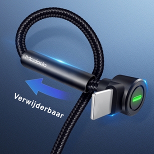Mcdodo nylon haakse Lightning kabel met standaard 1,2 meter