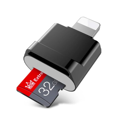 Lightning naar micro SD kaartlezer