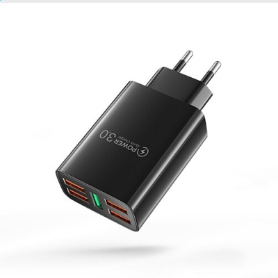 USB adapter met 5 poorten - 48W - QC - zwart