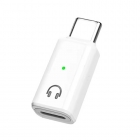 Lightning naar USB-C adapter voor audio wit