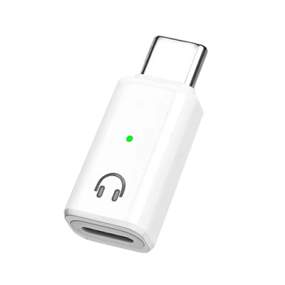 Lightning naar USB-C adapter voor audio wit